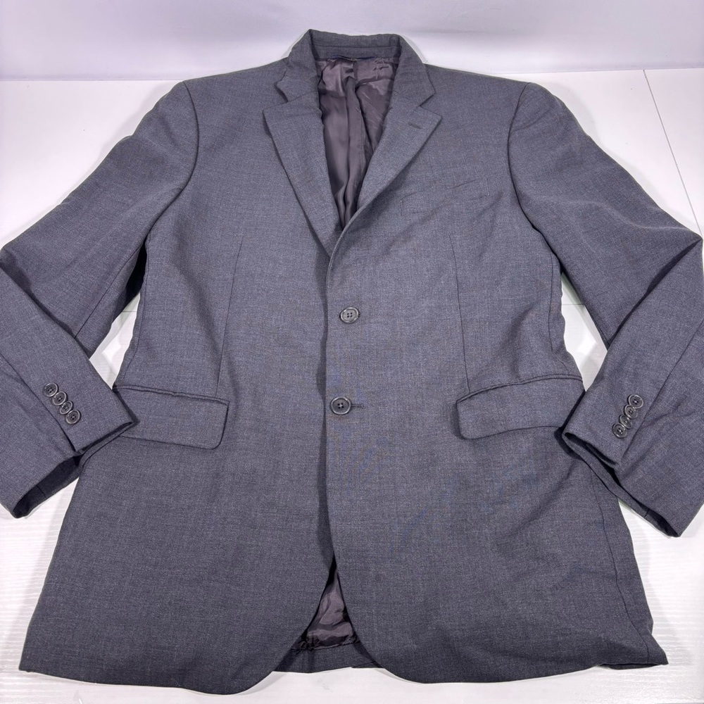 Brooks Brothers 346 Wool Charcoal Stretch Blazer Size 42R